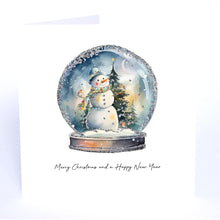 Load image into Gallery viewer, Five Dollar Shake Always Believe Merry Christmas &amp; A Happy New Year (Snowglobe) Card

