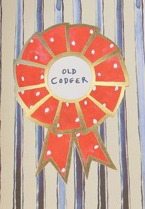 Poet And Painter 'Old Codger Rosette’ Greetings Card