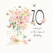 Load image into Gallery viewer, Five Dollar Shake ‘Beija-Flor’ Age 70 With Love on Your Special Birthday Card Card
