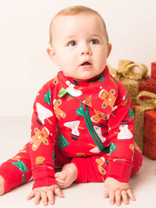 Blade & Rose Snowman Zip-Up Romper / 0-6 Months