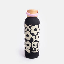 Load image into Gallery viewer, Caroline Gardner Mono Floral Metal Water Bottle
