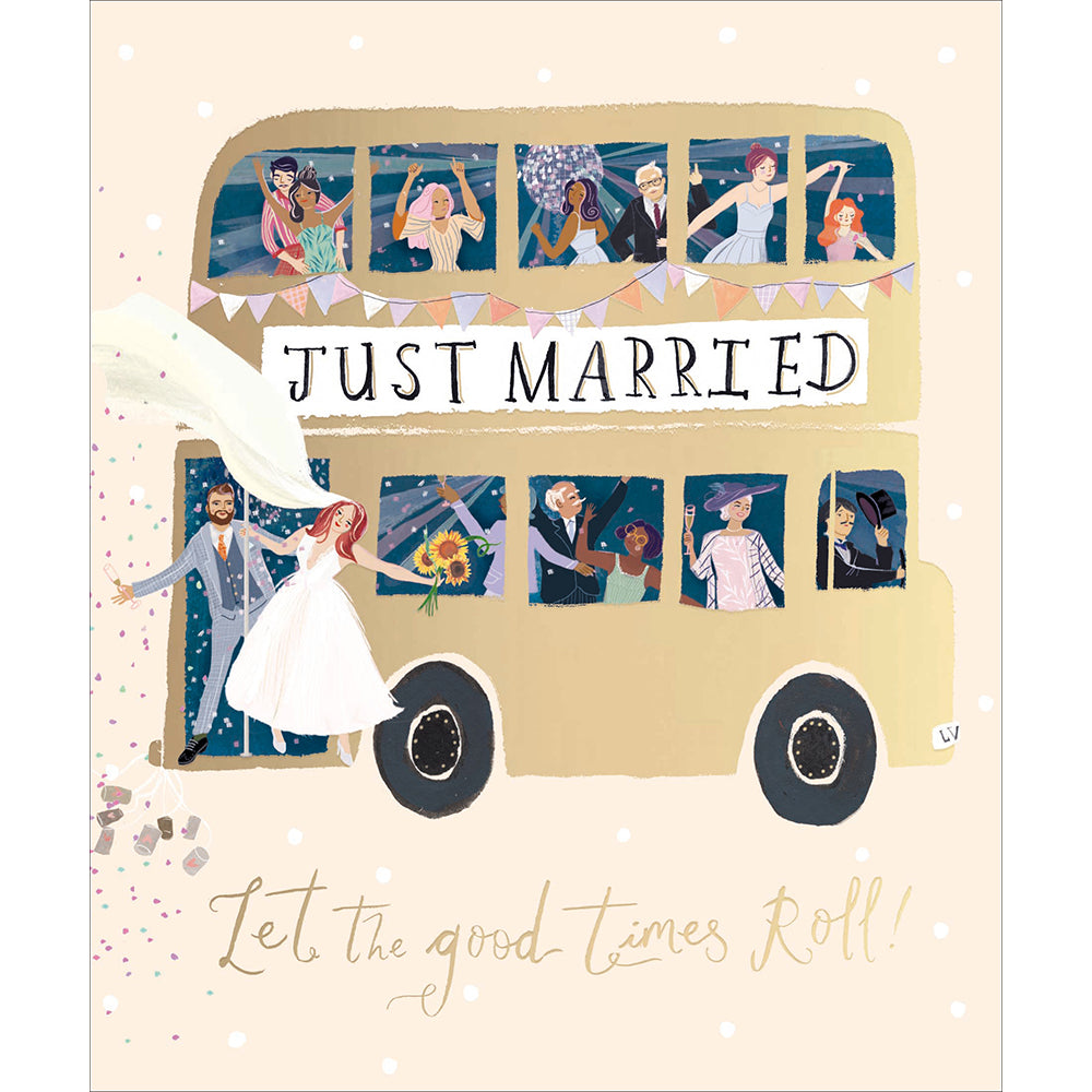 Woodmansterne Wedding Bus Card