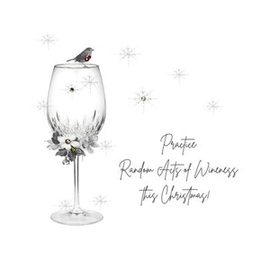 Five Dollar Shake Small Christmas Card ‘White Christmas’ Acts Of Wineness