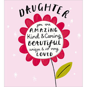 Woodmansterne Amazing Daughter Birthday Card