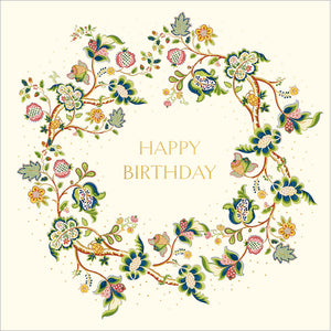 Woodmansterne Sanderson Roslyn Birthday Card