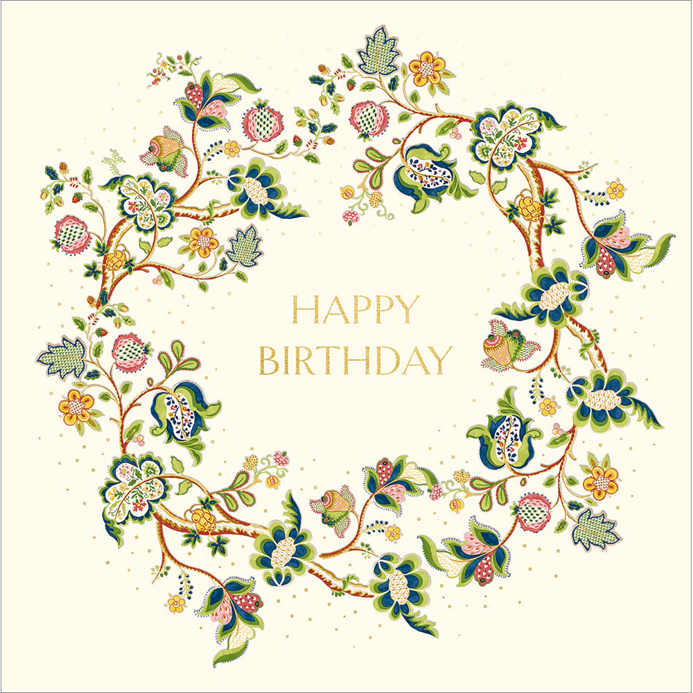 Woodmansterne Sanderson Roslyn Birthday Card