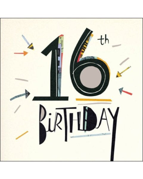 Woodmansterne Age 16 Birthday Card