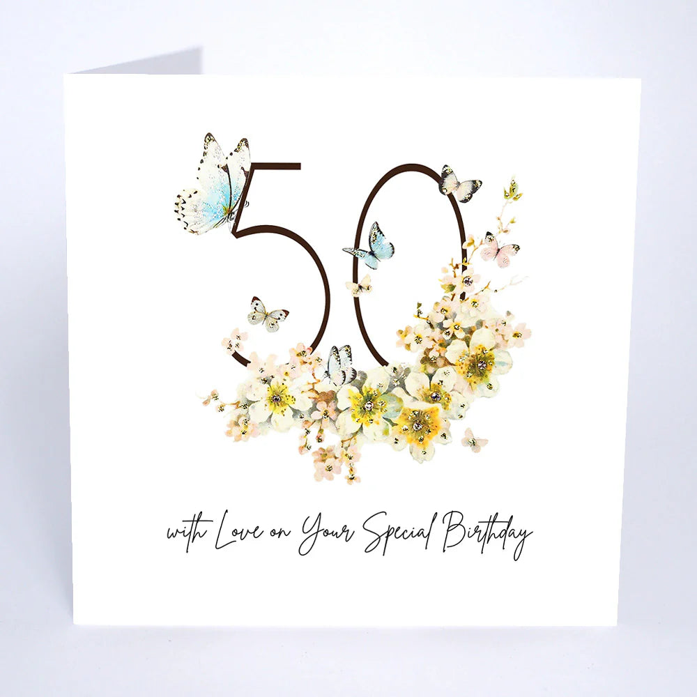 Five Dollar Shake Mimosa Moon 50 With Love Birthday Card