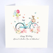Load image into Gallery viewer, Five Dollar Shake ‘Beija-Flor’ Happy Birthday Here's to Another Year of Adventure Card
