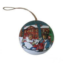 Load image into Gallery viewer, Emma Bridgewater Winter Scene Tin Christmas Bauble
