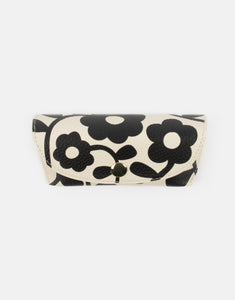 Caroline Gardner Mono Floral Flap Glasses Case
