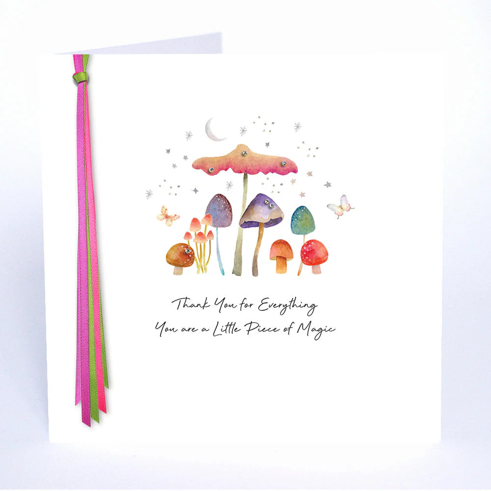 Five Dollar Shake Ribbon & Roses Thank You For Everything You Are A Little Piece Of Magic Card