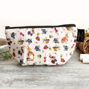 Toasted Crumpet Flopsy “Wild Berries & Cotton Tails” Makeup Bag