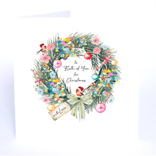 Load image into Gallery viewer, Five Dollar Shake Always Believe To Both of You (Wreath) Christmas Card
