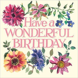 Emma Bridgewater Birthday  Flowers Card