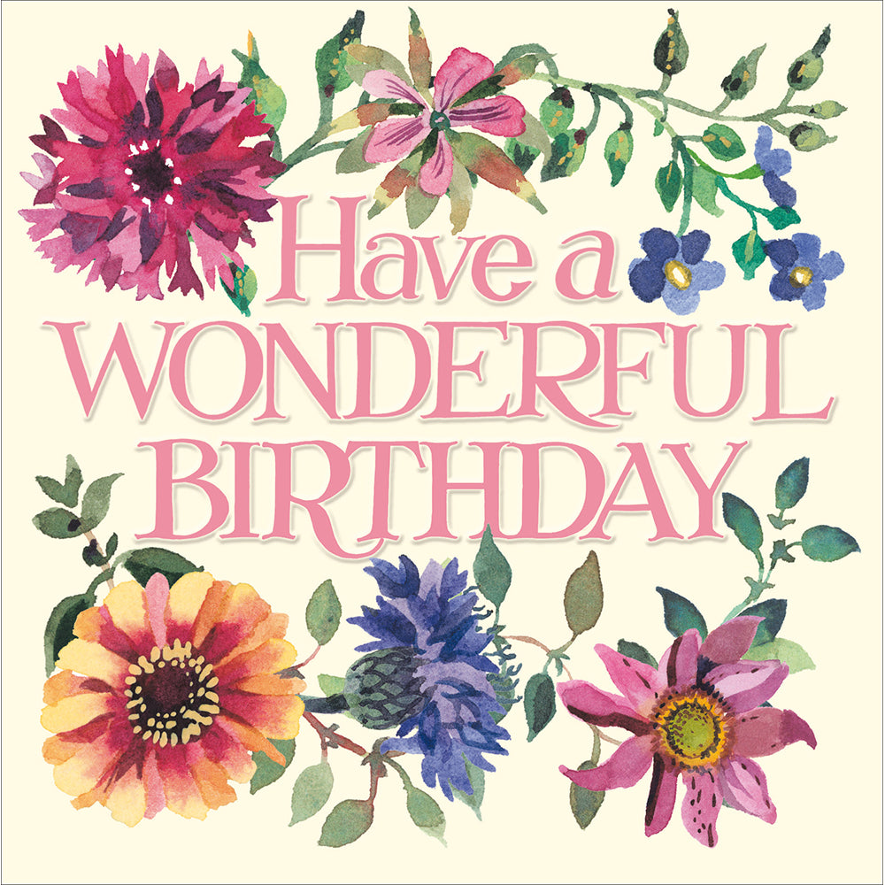 Emma Bridgewater Birthday  Flowers Card