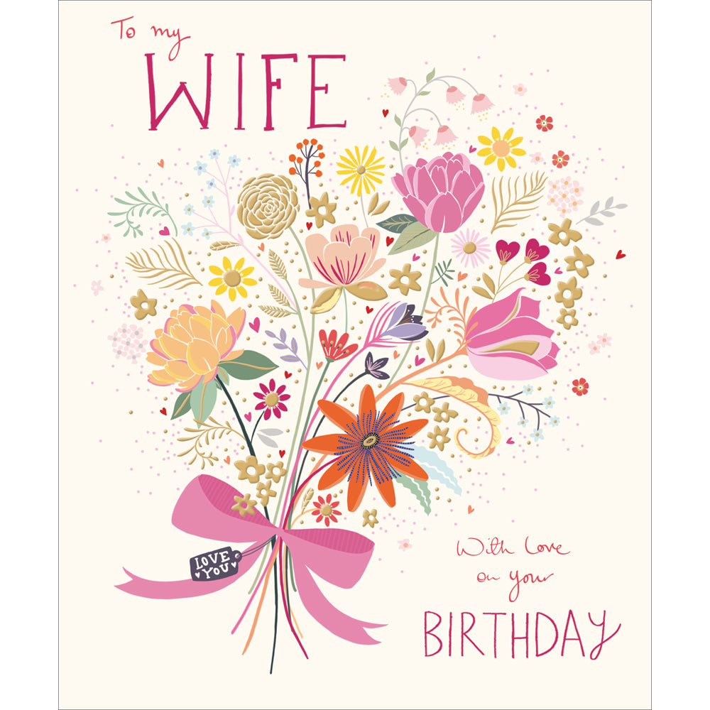 Woodmansterne Wife Birthday Card