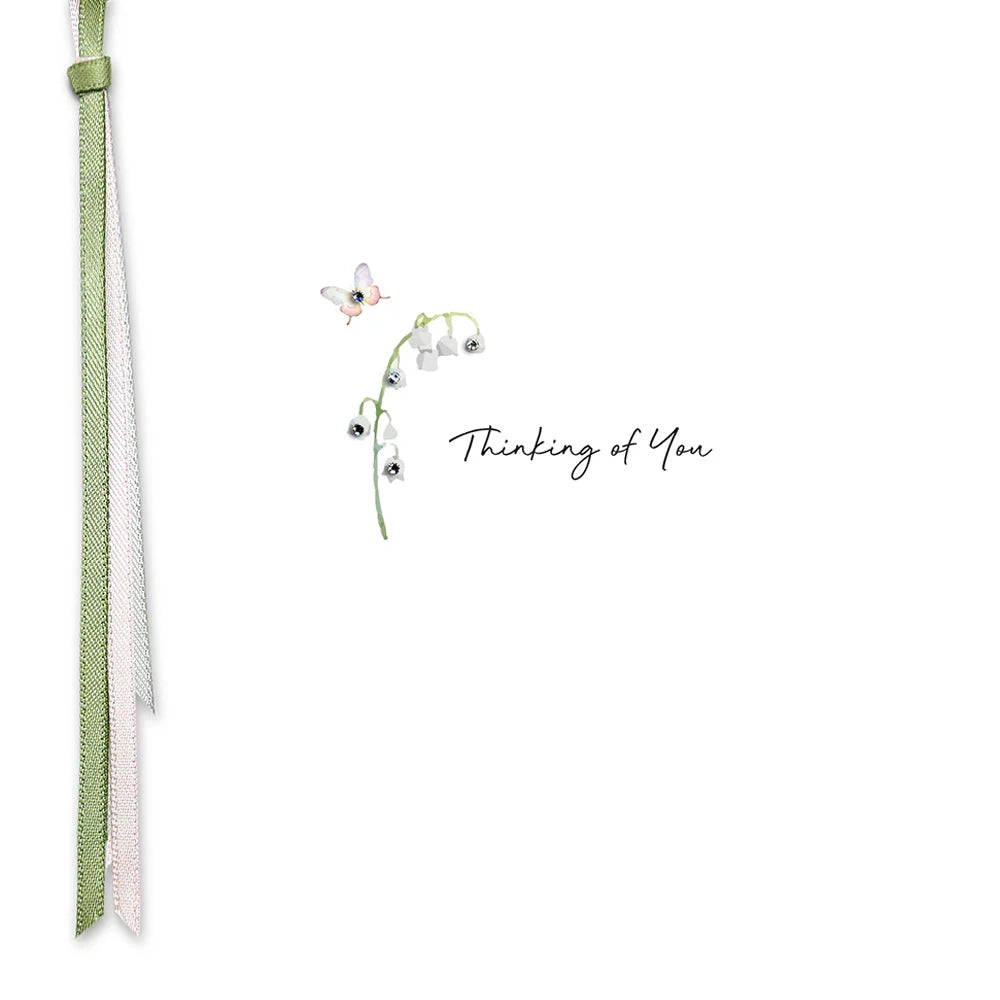 Five Dollar Shake Ribbons & Roses Thinking Of You Card