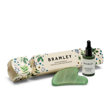 Load image into Gallery viewer, Bramley Glow Naturally Skincare Cracker, Raspberry Seed Illuminating Face Oil &amp; Jade Gua Sha
