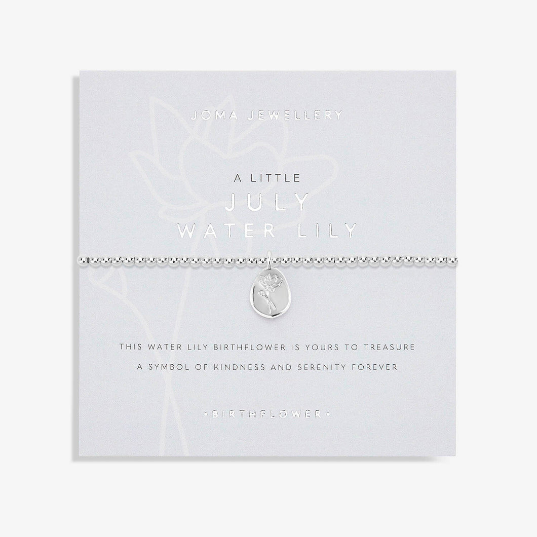 Joma Birth Flower A Little July Bracelet / Water Lily