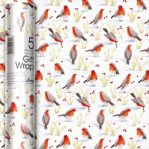 Deva Designs Roll Wrap 5m x 50cm / Robin & Berries