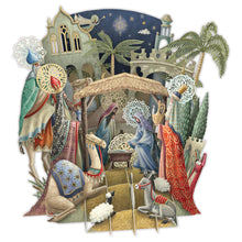 Load image into Gallery viewer, Paper D’Art Nativity, 3D Pop Up Christmas Card
