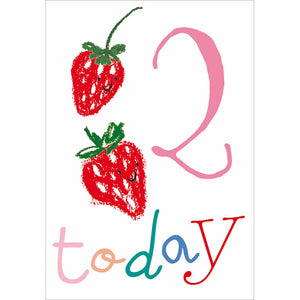 Stephanie Dyment Age 2 Strawberries Card