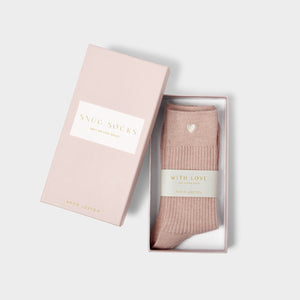 Katie Loxton Gift Boxed Socks / Blush Pink / One Size