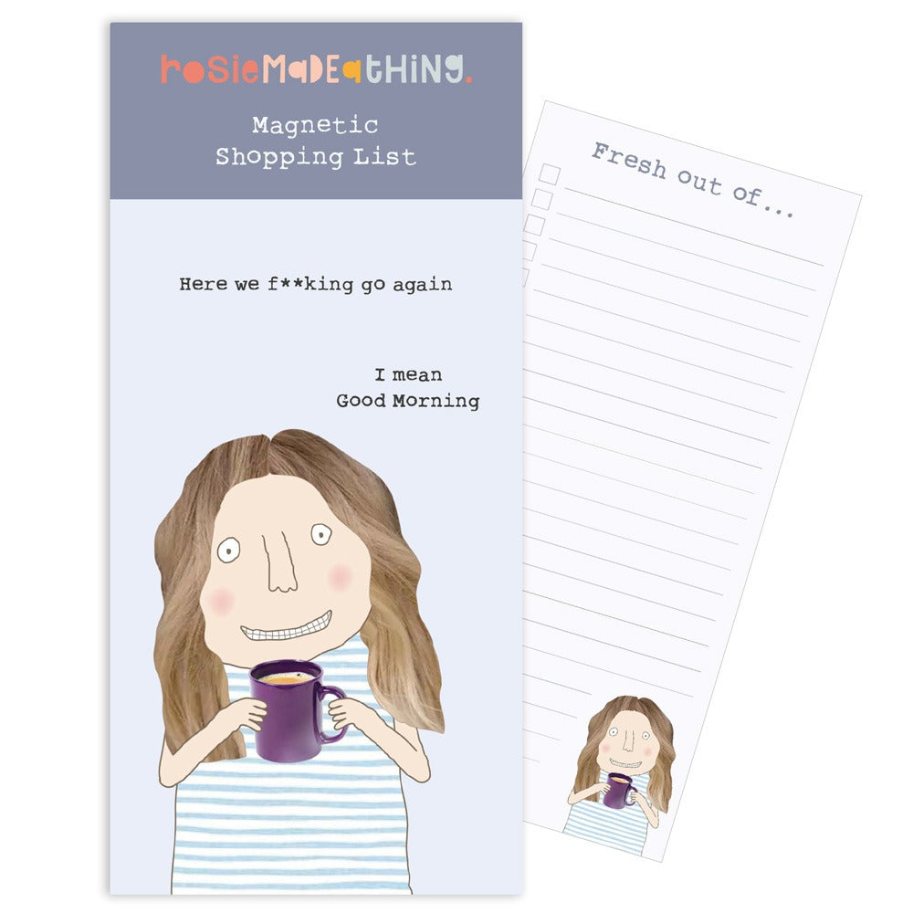 Rosie Made A Thing Here We Go Magnetic Notepad