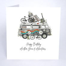 Load image into Gallery viewer, Five Dollar Shake Happy Birthday Another Year of Adventures Card
