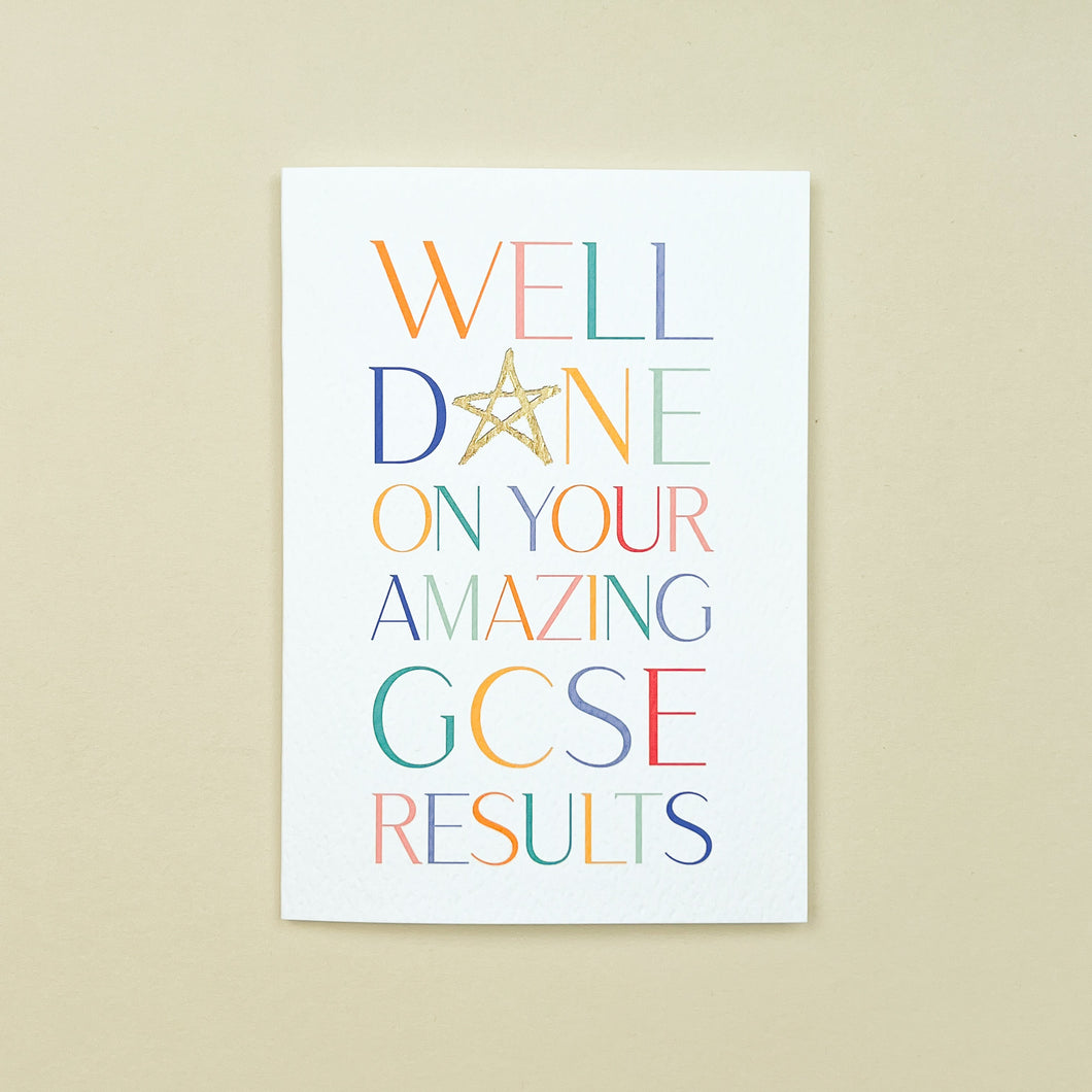 Grace Jackson Well Done On Your Amazing GCSE Results Card