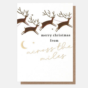 Caroline Gardner Across The Miles Reindeer Christmas Card