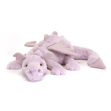 Load image into Gallery viewer, Jellycat Lavender Dragon Soft Toy
