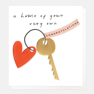 Caroline Gardner Hearts & Keys New Home Card