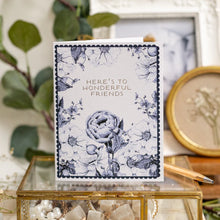 Load image into Gallery viewer, Toasted Crumpet Here’s To Wonderful Friends Wedding (Chateau) Card
