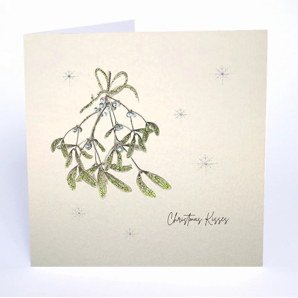 Five Dollar Shake ‘Fleur De Noel’ Christmas Card Christmas Kisses