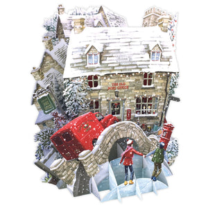 Paper D’Art Christmas At The Old Post Office, 3D Pop Up Greetings Card