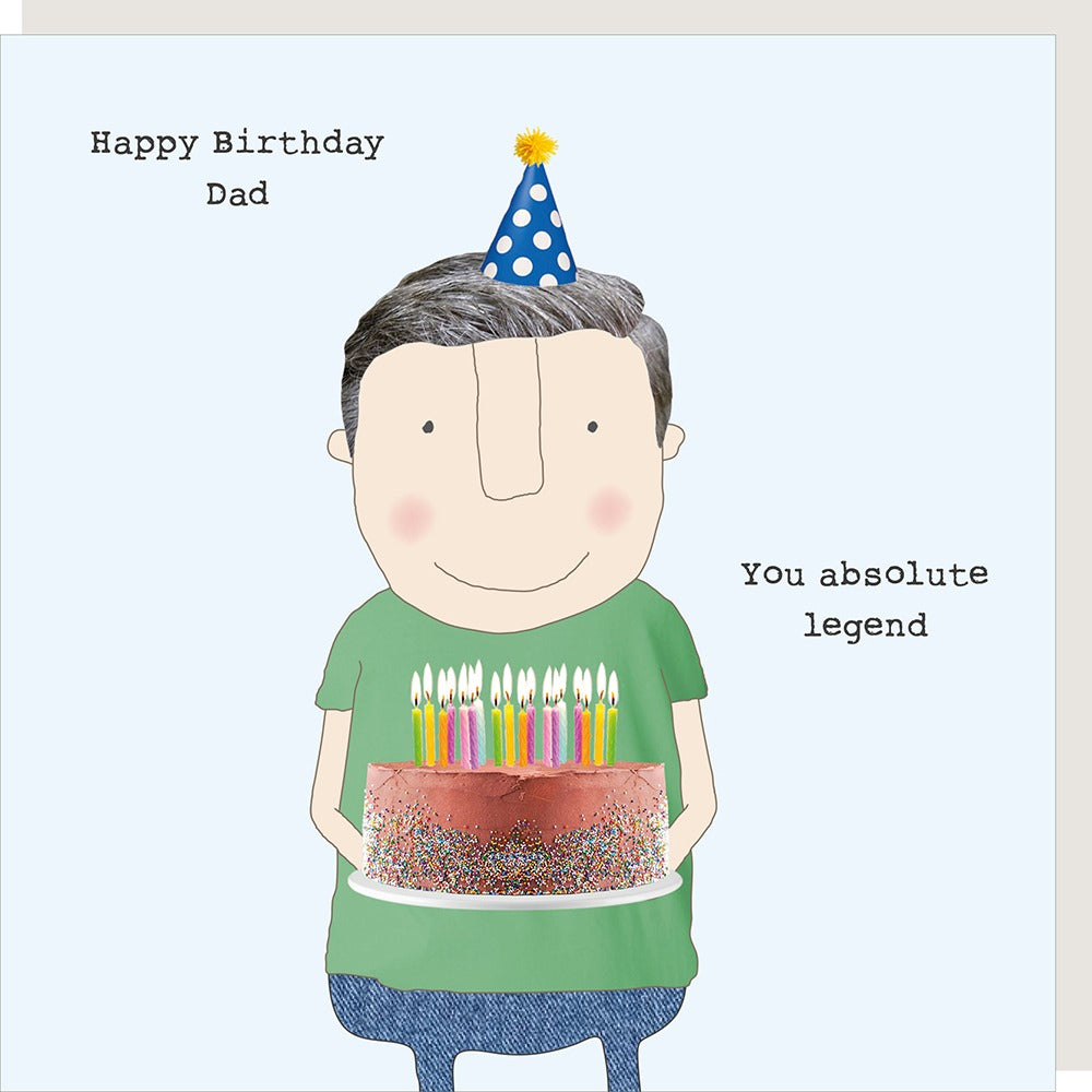 Rosie Made A Thing Dad Legend Birthday Card