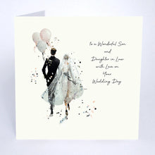 Load image into Gallery viewer, Five Dollar Shake ‘Gatsby’s Wedding’ To a Wonderful Son and Daughter in Law with Love on Your Wedding Day Card
