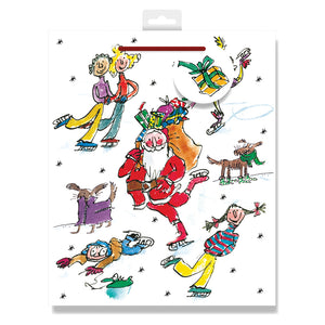 Woodmansterne Quentin Blake Santa Skating Large Bag