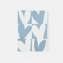 Load image into Gallery viewer, Caroline Gardner Blue Checkmate Heart A5 Softback Notebook

