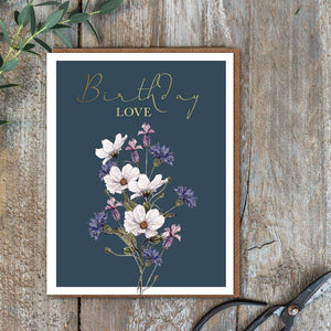 Toasted Crumpet Pretty Posies Birthday Love Card