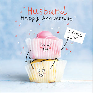 Woodmansterne ‘Fancy You’ Husband Anniversary Card