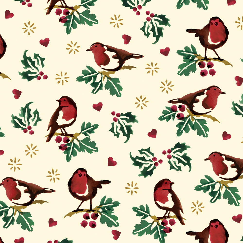 Emma Bridgewater Little Robin Roll Wrap 3 Metres