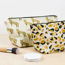 Load image into Gallery viewer, Plewsy Luxury Leopard Print Wash Bag
