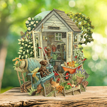 Load image into Gallery viewer, Paper D’Art Shed Quarters, 3D Pop Up Card
