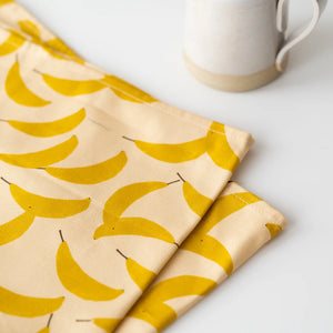 Plewsy Banana Print Tea Towel