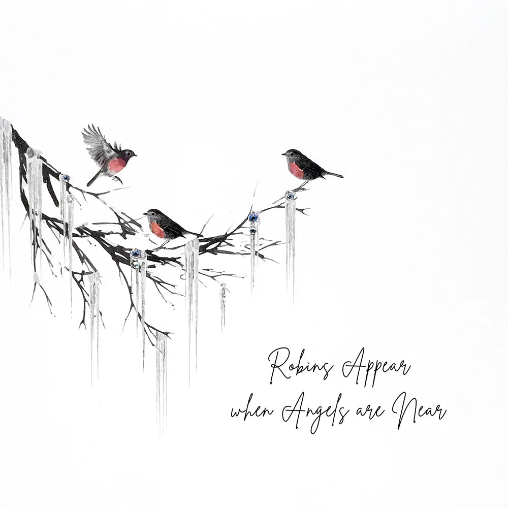 Five Dollar Shake Robins Appear when Angels are Near Card