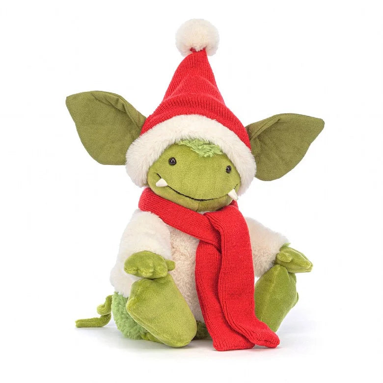 Jellycat Christmas Grizzo Soft Toy
