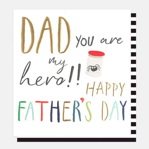 Caroline Gardner You're My Hero Father's Day Card